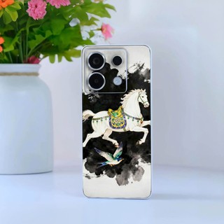 Miếng dán skin Ngựa mặt lưng full viền cho điện thoại S25 Ultra S24 Ultra S23 S22 Ultra Fold 3 4 5 Flip3 Fold 4