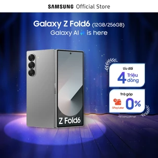 Điện thoại Samsung Galaxy Z Fold6, 256GB, điện thoại AI, màn hình cực đại 7.6", mỏng nhẹ nhất