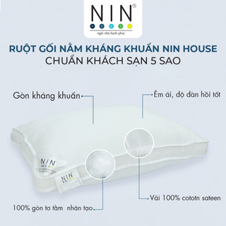 Ruột Gối Nằm Cao Cấp NIN House Cho Người Nằm Cao, Nằm Thấp | 40x60cm, 50x70cm | Sợi Polyester Nguyên Sinh