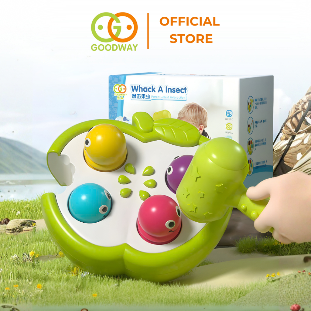 Đồ Chơi Đập Chuột, Cho Bé Goodway Whack A Insect Đồ Chơi Vận Động Tinh