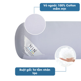 Ruột Gối Ôm Tơ Tằm Nhân Tạo Cao Cấp NIN House | 35x100cm | Chất Liệu Gòn Micro Siêu Mịn
