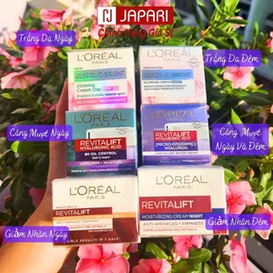 Kem Dưỡng Da Loreal CHÍNH HÃNG - Kem Dưỡng Chống Lão Hóa Ngày/Đêm, Gel Sáng Da, Mờ Thâm - Japari