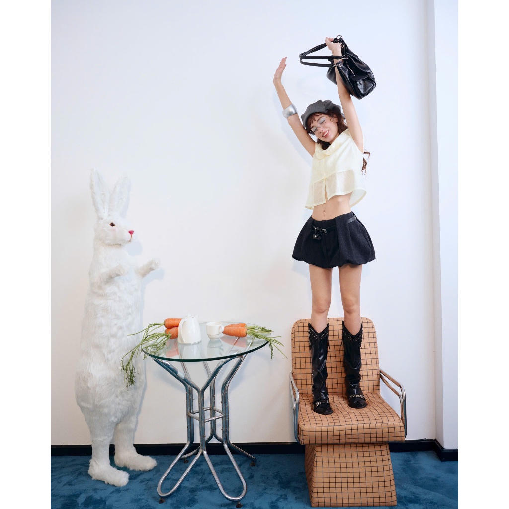 Lila Shirt - Remmus | Áo sơ mi kiểu chất liệu tơ crep mềm mướt