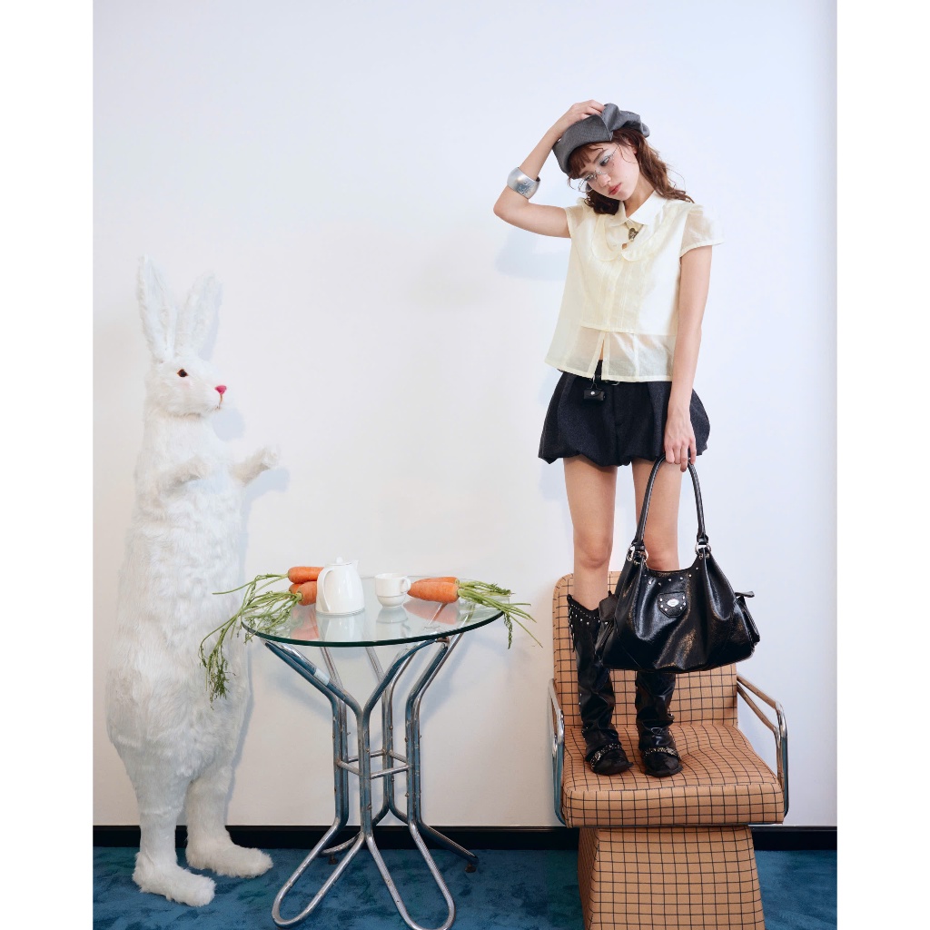 Lila Shirt - Remmus | Áo sơ mi kiểu chất liệu tơ crep mềm mướt