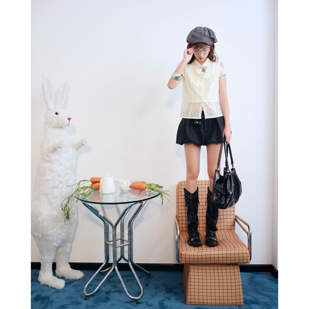 Lila Shirt - Remmus | Áo sơ mi kiểu chất liệu tơ crep mềm mướt