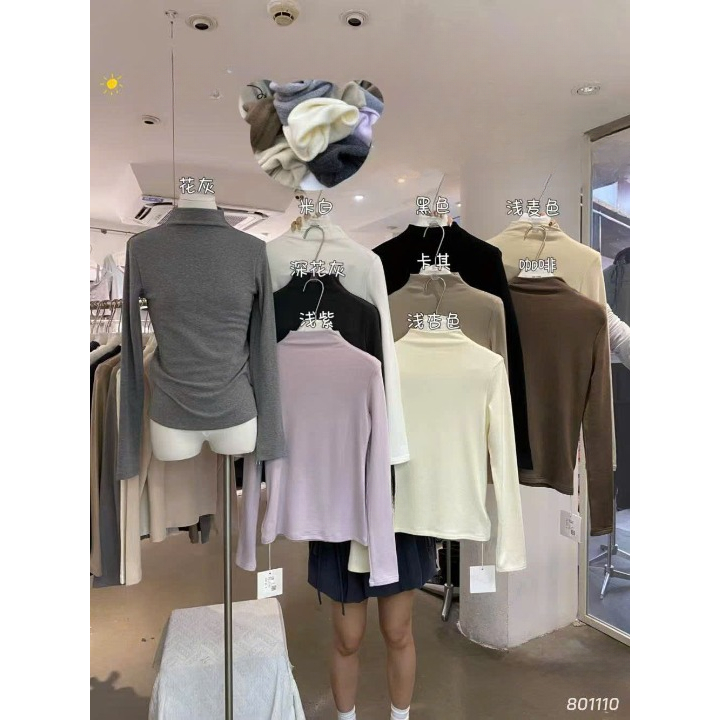 Áo thun giữ nhiệt cổ 3 phân trơn XONXENSHOP