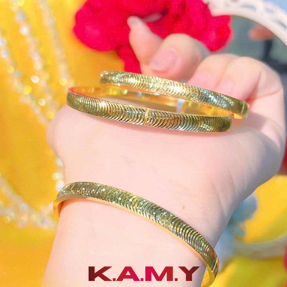 Cặp Vòng Tay Mắt Mèo Mạ Vàng 24K – Sang Trọng, Không Đen, Không Gỉ