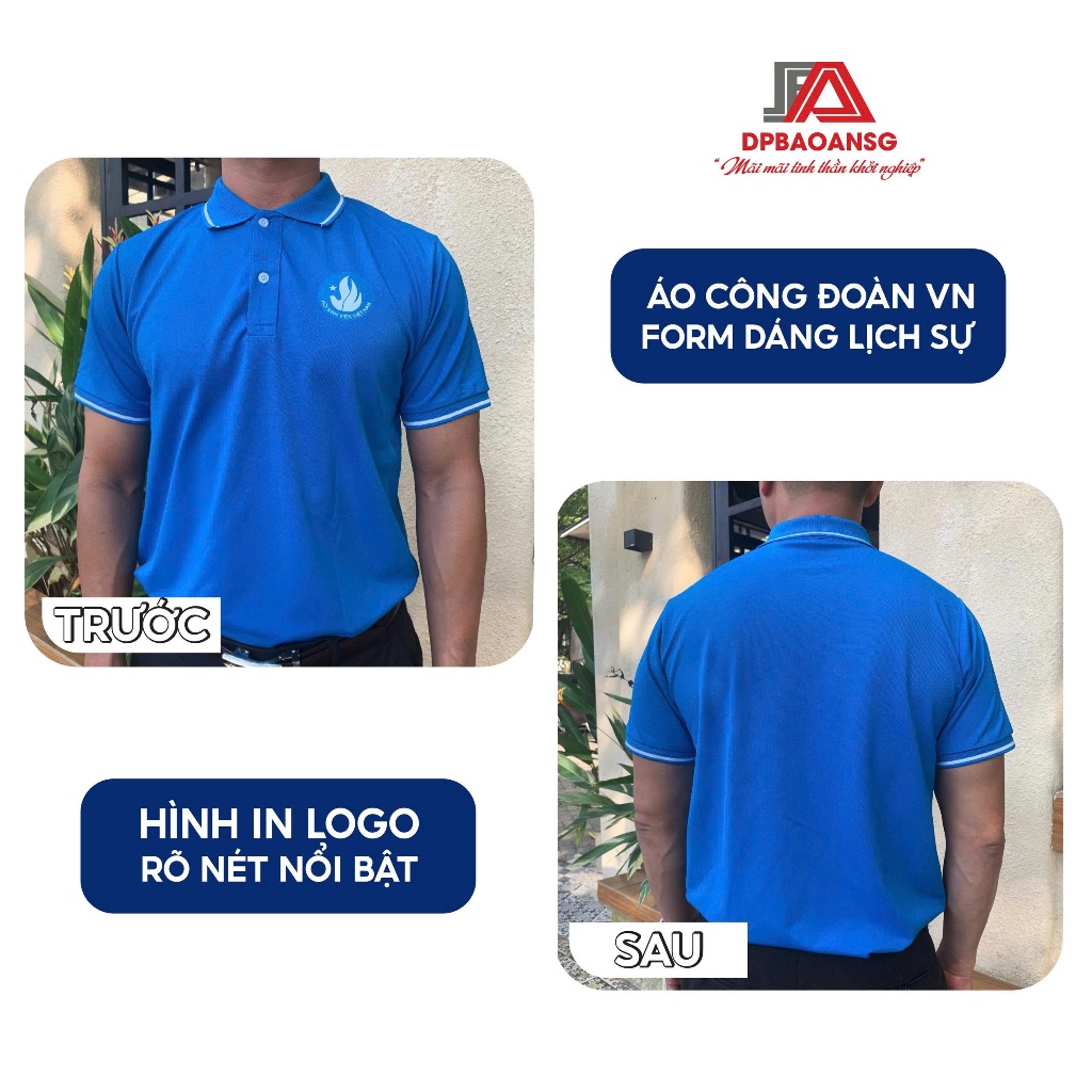 Áo Thun Hội Sinh Viên Việt Nam In Logo Chuẩn Cho Nam Nữ Sinh Viên – Màu Xanh, Trắng