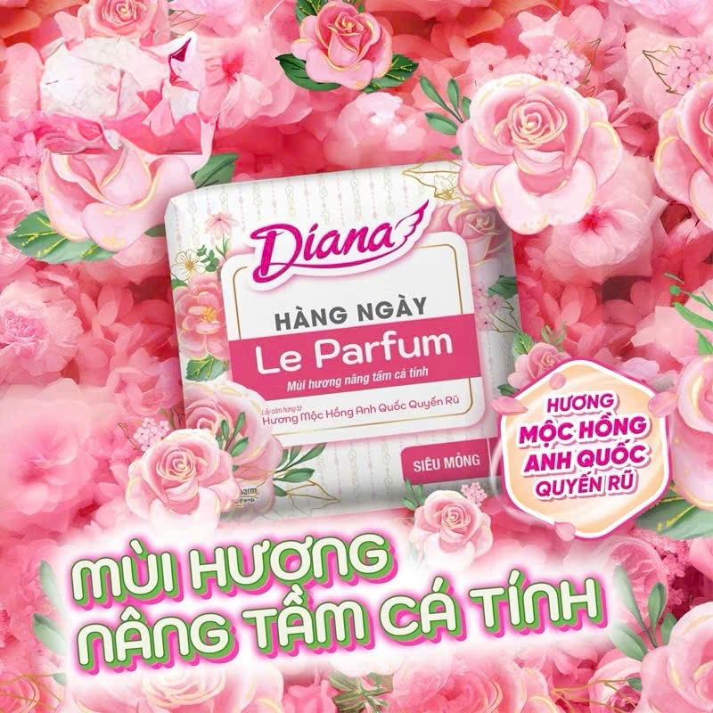 [MỚI RA MẮT] Băng vệ sinh Diana hằng ngày Le Parfum hương nhài Ả Rập thanh khiết 40 miếng