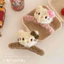 Kẹp lông charm HELLO KITTY 2 màu nâu - hồng xinhh iu