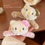 Kẹp lông charm HELLO KITTY 2 màu nâu - hồng xinhh iu