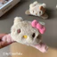 Kẹp lông charm HELLO KITTY 2 màu nâu - hồng xinhh iu