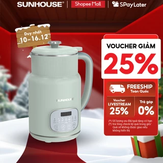 Máy Làm Sữa Hạt Đa Năng Sunhouse SHD5260 – 800ml – Cối 2 lớp – Lưỡi dao kép 8 cánh – Hẹn giờ nấu thông minh