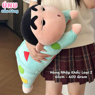 Gấu Bông Shin Chan Nằm 65cm 600 Gram Nhồi Bông Đầy Đặn Hàng Loại I, Nhập Khẩu Nguyên Con, Căng Phồng