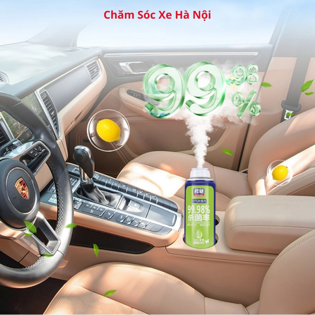 Combo Vệ Sinh Khử Khuẩn Khử Mùi Nội Thất Ô Tô – Làm Sạch Khoang Xe, Diệt Khuẩn, Khử Mùi Điều Hòa – Tặng Khăn Lau & Chổi