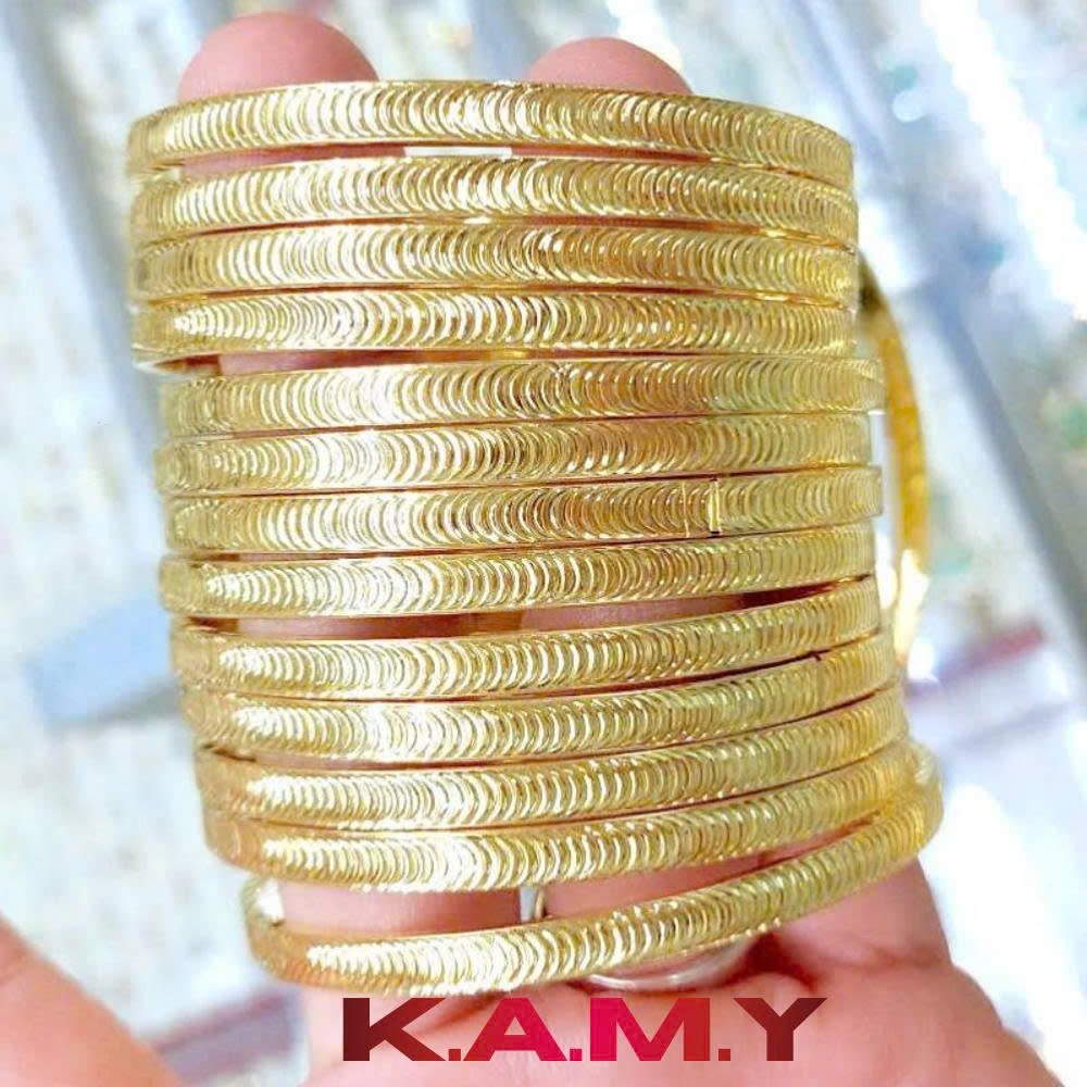 Bộ Ximen Mắt Mèo 7 Chiếc Mạ Vàng 24K – Bộ Vòng Tay Nữ Sang Trọng, Không Đen, Không Gỉ