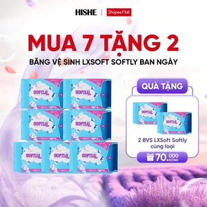 Combo 7 gói Băng vệ sinh Lxsoft Softly mỏng nhất thị trường, siêu thấm hút, phù hợp da nhạy cảm