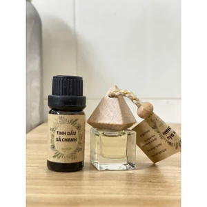 Tinh Dầu Sả Chanh Nguyên Chất 10ML - Treo Xe - Hương Thơm Tươi Mát, Thư Giãn, Thanh Lọc Không Gian
