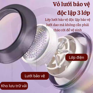 Máy Tẩy Lông Xù Quần Áo CHIGO – Cạo Xơ Vải Hiệu Quả, Dùng Pin Sạc Type-C Tiện Lợi
