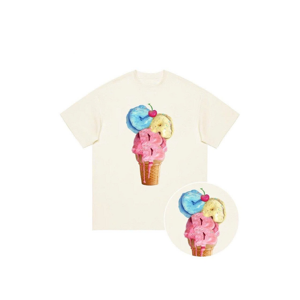 Áo thun Stee Cổ tròn CAB ICECREAM Localbrand ICVCVNI Unisex