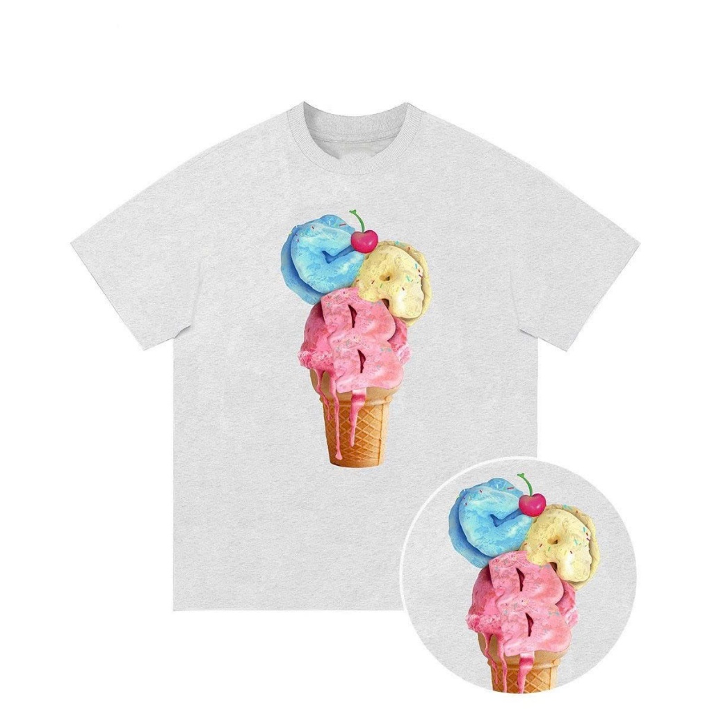 Áo thun Stee Cổ tròn CAB ICECREAM Localbrand ICVCVNI Unisex
