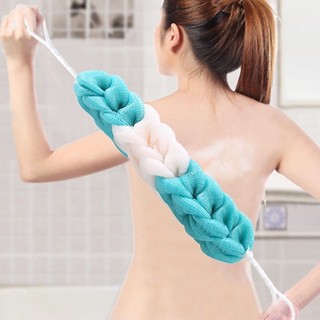 Combo 3 Bông tắm dài tạo bọt dạng xoắn ốc có dây treo - mềm mại, an toàn cho da