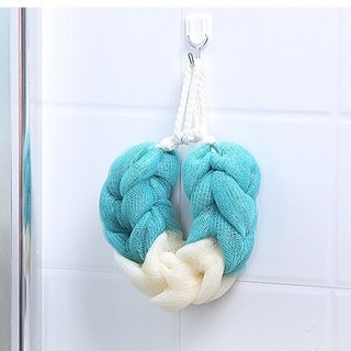 Combo 3 Bông tắm dài tạo bọt dạng xoắn ốc có dây treo - mềm mại, an toàn cho da