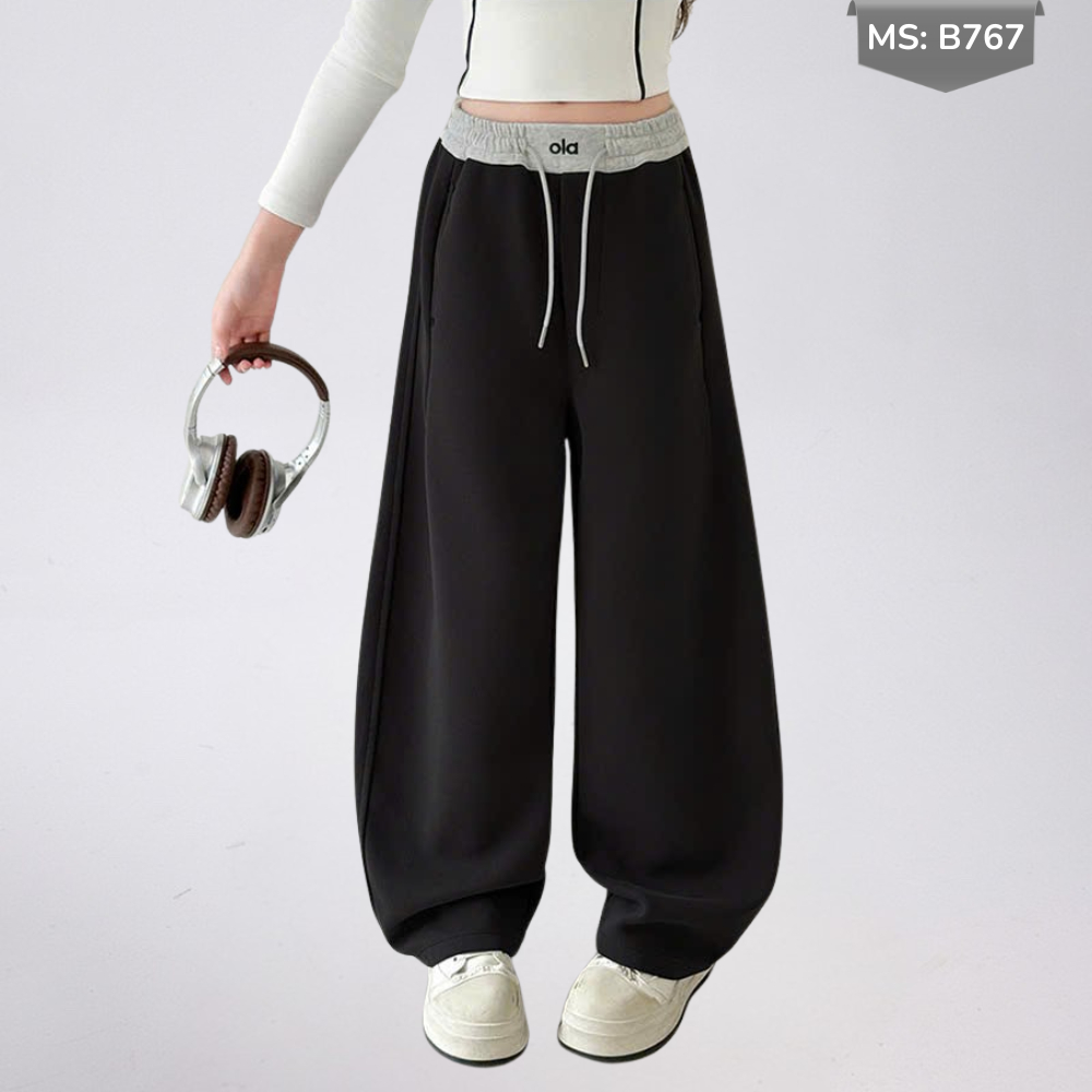 Quần thun Jogger, Phong Cách hip hop Đường Phố Cho Bé Gái B767 | JJ Kids Fashion