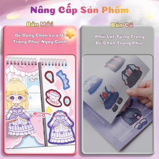Tập Sticker Trang Điểm Công Chúa Đáng Yêu Cho Bé Gái - Sách Bóc Dán Tập Tô, Vẽ Hình DIY Công Chúa Dễ Thương Cho Bé