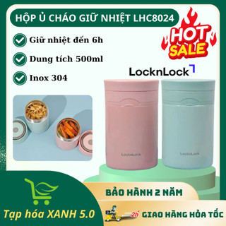 Hộp Ủ Cháo Giữ Nhiệt Lock&Lock LHC8024 Dung Tích 500ml, Chất Liệu An Toàn, Nhỏ Gọn, Tiện Lợi