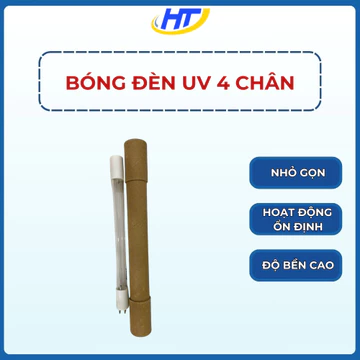 Bóng đèn UV 4 chân cho máy lọc nước RO, khử trùng nước, dùng cho Karofi,Kangaroo,Sunhouse hàng chính hãng