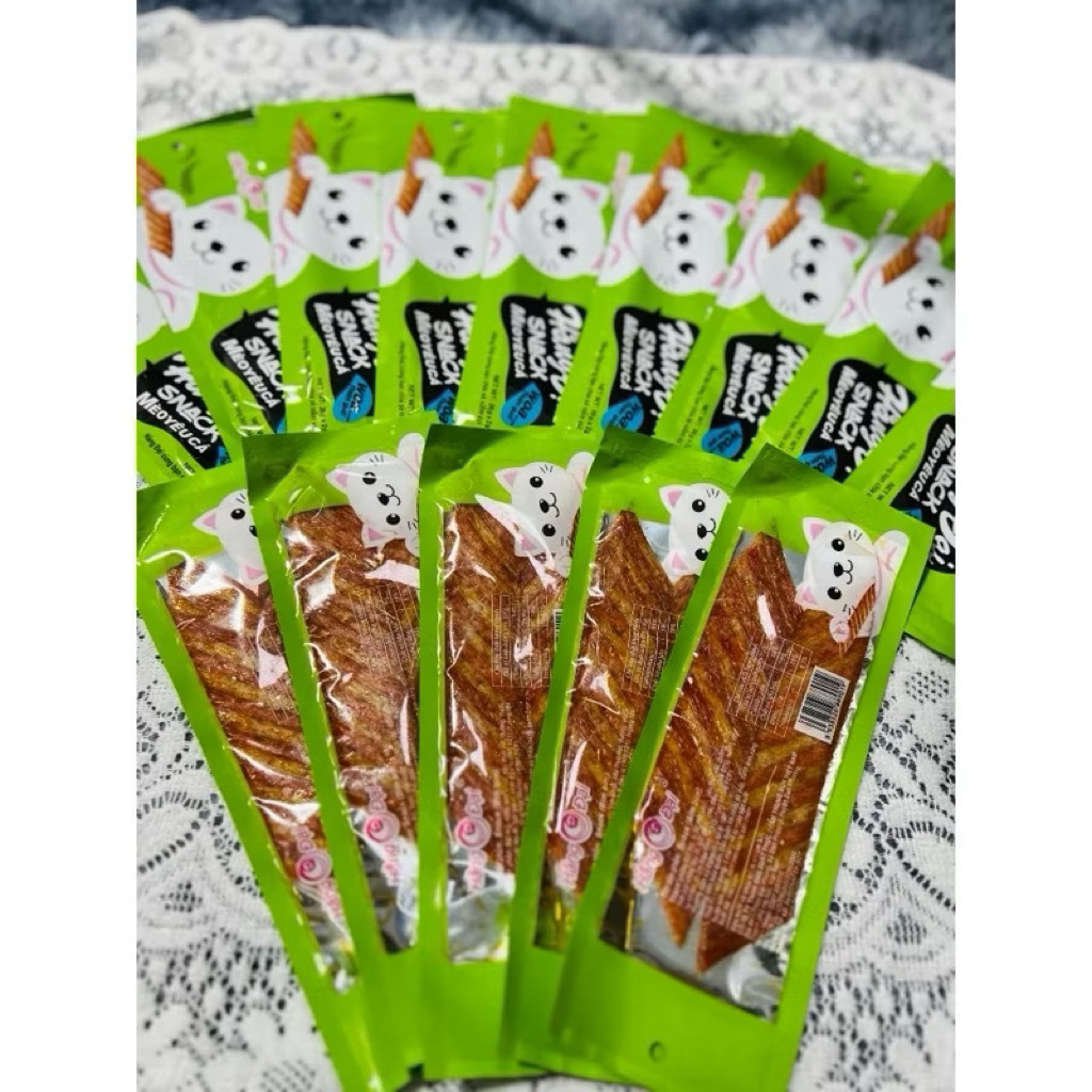 Snack mèo yêu cá Hằng Đại Thơm Ngon Cay Cay Bịch 30 Gói
