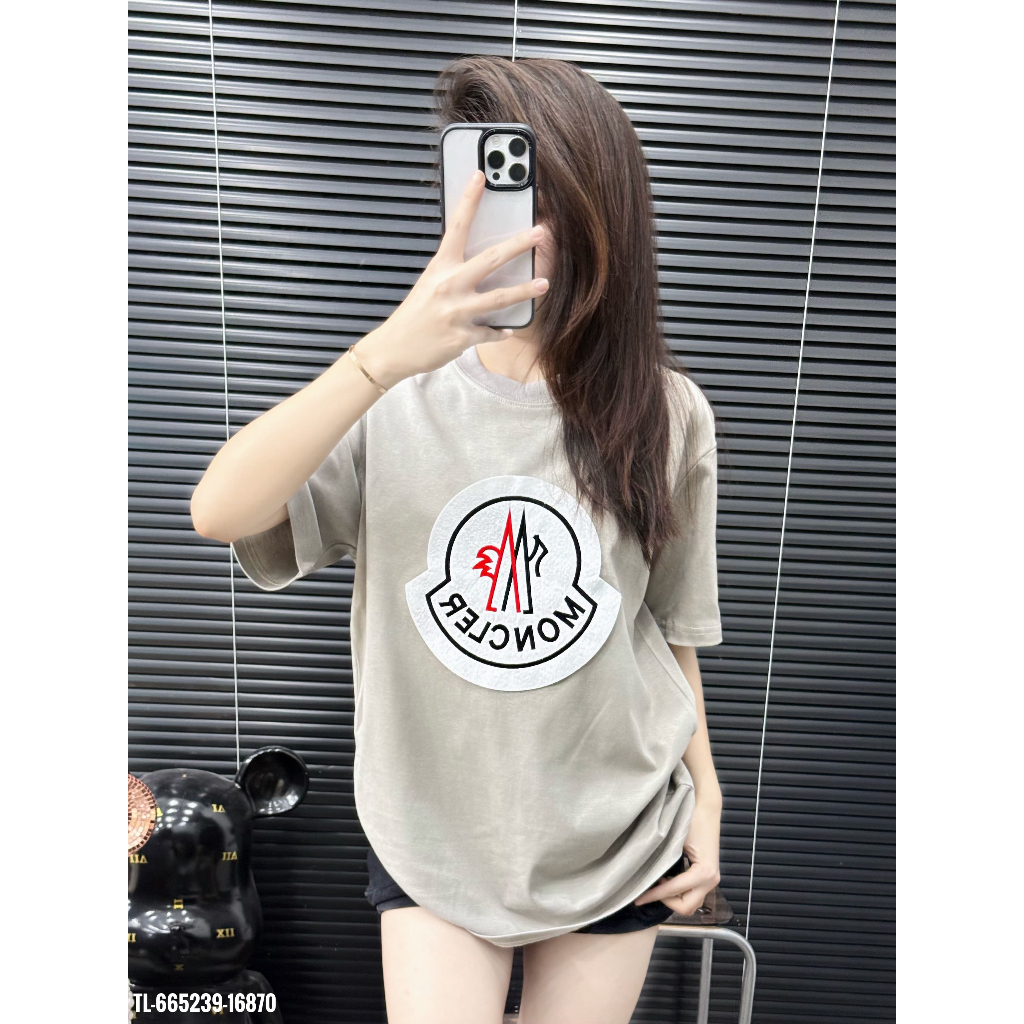 ÁO thun nam QC cổ tròn họa tiết thêu tay ngắn phong cách trẻ trung chuẩn from
