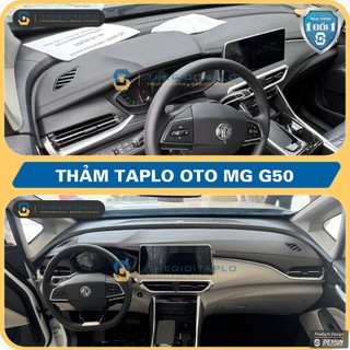 [MG G50] Thảm taplo oto da Nano Blockers UV, 3D Flare, Nhung lông tuyết viền Ziczac chống cong vênh