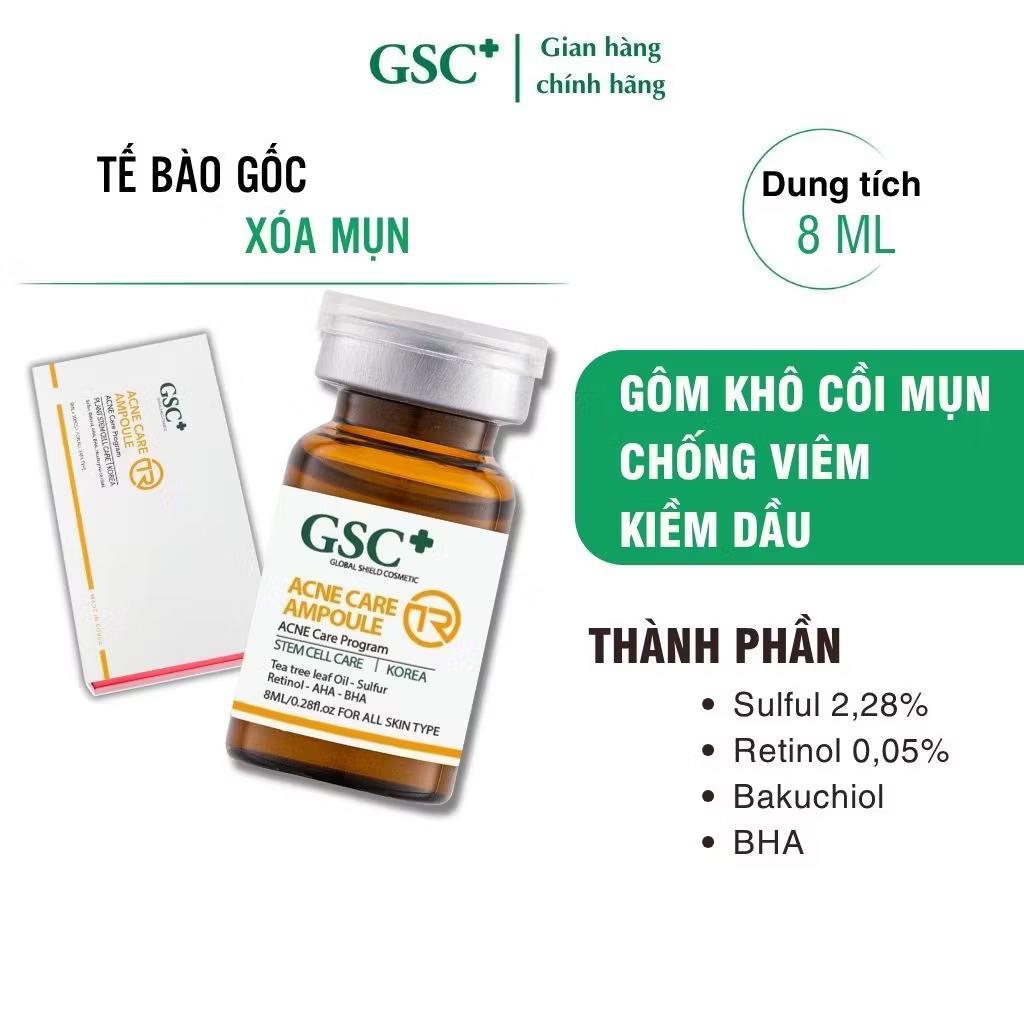 Tế Bào Gốc Mụn GSC - Giải pháp xử lý mụn tận gốc