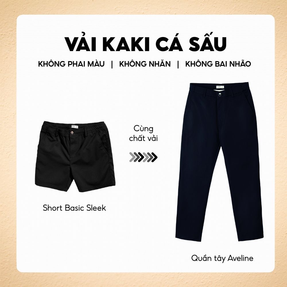 Quần tây AVELINE kaki cá sấu, dáng chuẩn thanh lịch, chất liệu dày dặn đứng form, thiết kế tinh giản sang trọng - FEAER