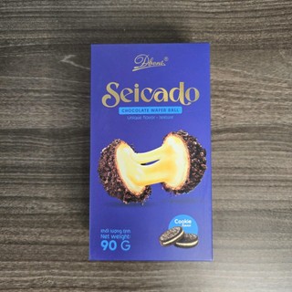 Bánh Socola Seicado Nhân Kem Gói Giỏ Quà Tết Quà Tặng Sang Trọng 90G