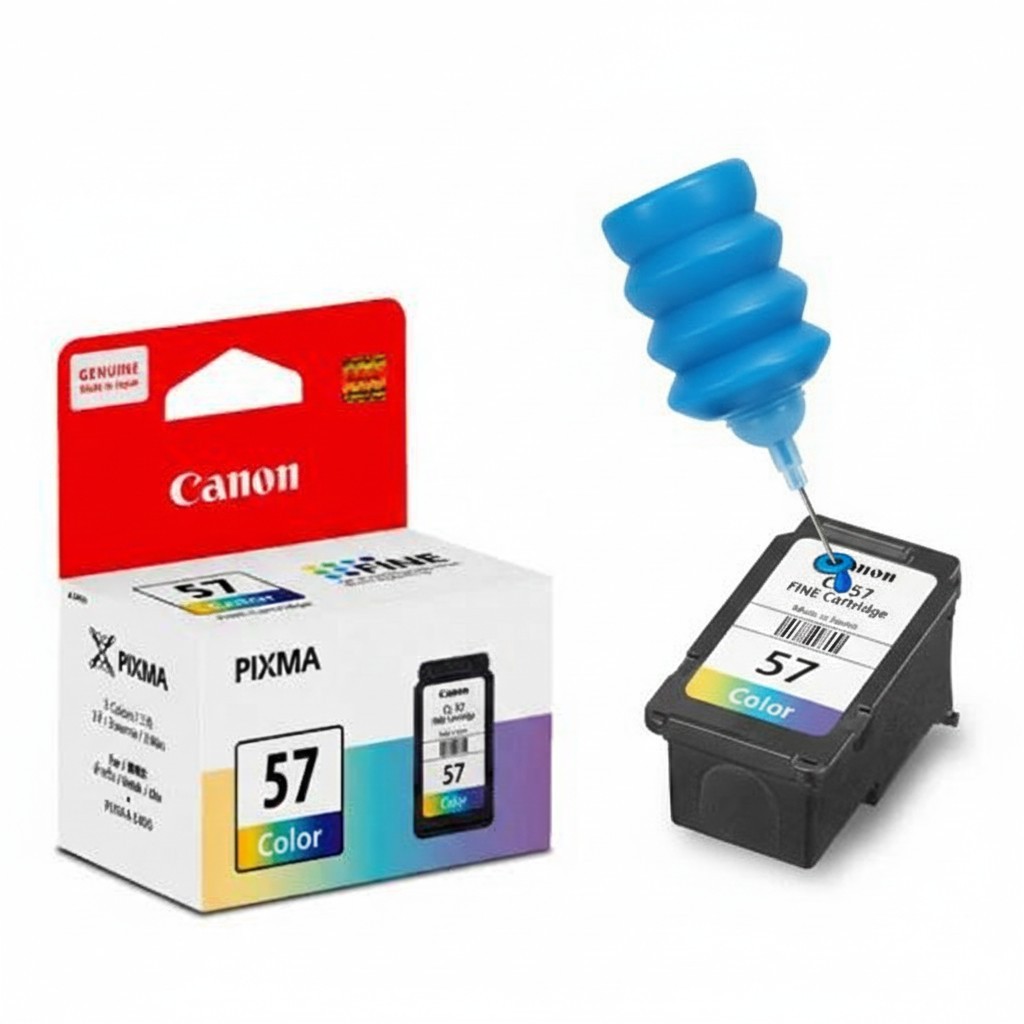 Hộp mực Canon PG 47 CL 57 57S PG47 CL57 Dành cho Canon Pixma E400 410 460 477 480 470 270 E4270 E3170 E3177 417