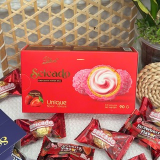 Bánh Socola Seicado Nhân Kem Gói Giỏ Quà Tết Quà Tặng Sang Trọng 90G