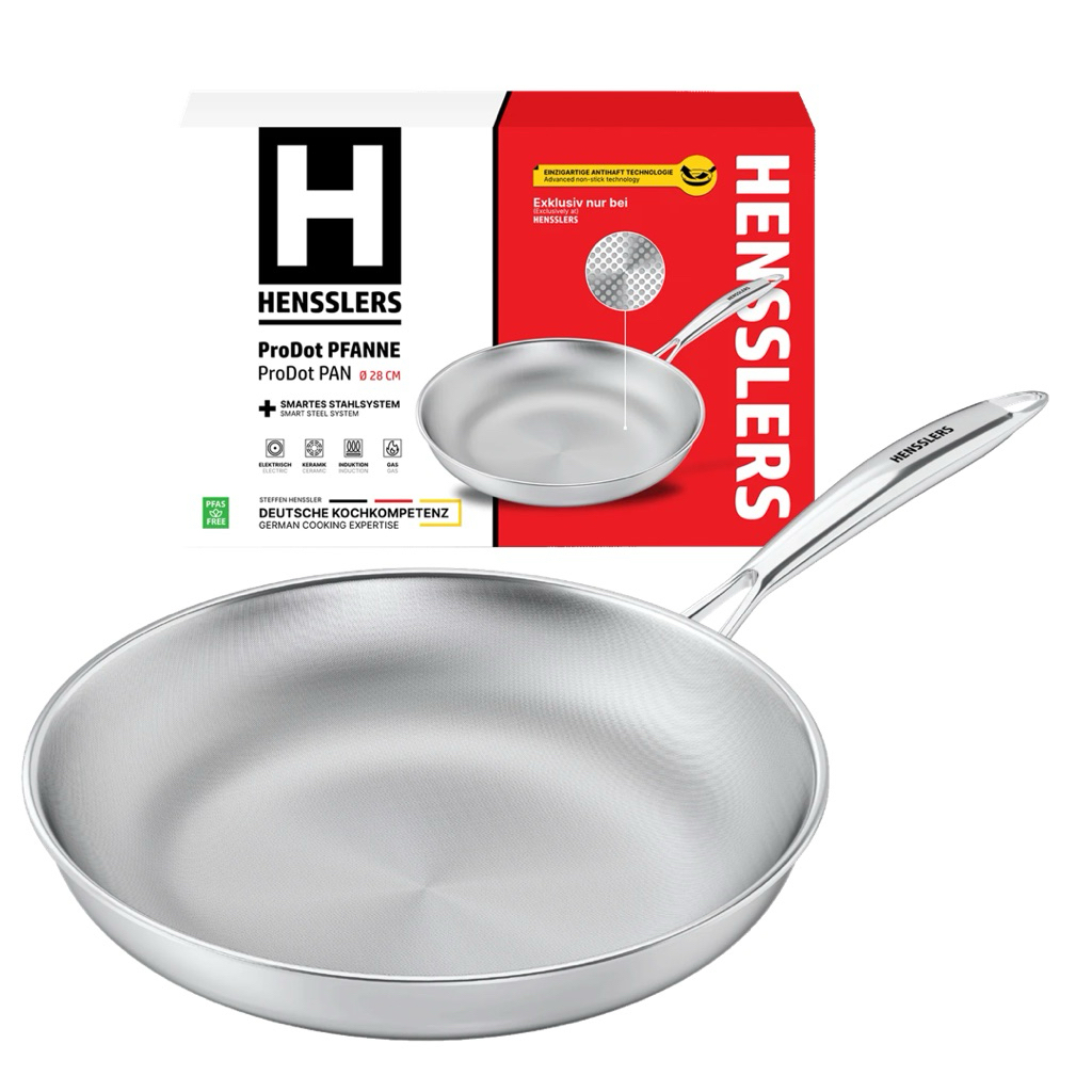 Chảo Đức Henssler Xuất Đức Chống Dính Đa Điểm 24/28/30cm