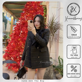 Áo dạ tweed cổ vest (75cm) - Xuananhthomay