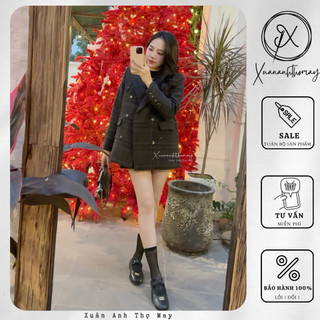 Áo dạ tweed cổ vest (75cm) - Xuananhthomay