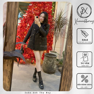 Áo dạ tweed cổ vest (75cm) - Xuananhthomay