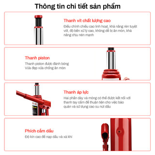 Kích Thủy Lực- Con Đội Thủy Lực 2 Tấn 5 Tấn 8 Tấn 10 Tấn Kích Ô Tô - Con Đội Thuỷ Lực.