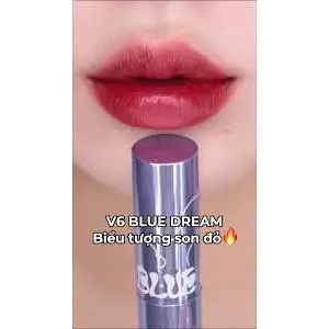 Son Kem Lì Merzy The First Velvet Tint V6 - 4,5g vỏ xanh dương Blue Dream chuẩn hàn