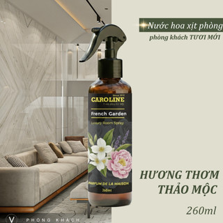 Nước hoa xịt phòng Caroline cao cấp giúp thơm phòng - khử mùi, thư giãn, hỗ trợ đuổi muỗi