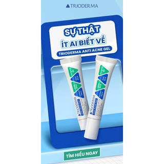 Gel giảm mụn Trioderma tuýp 15g