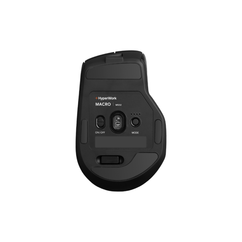 Chuột không dây HyperWork macro MS02, Công thái học, Silent switch, Pin 750 mAh - Hàng chính hãng | BigBuy360 - bigbuy360.vn