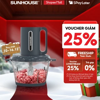 Máy xay thịt Sunhouse SHD5403 - Công suất 300W - Dung tích 1.8L - Đa chức năng - Bảo hành 12 tháng chính hãng