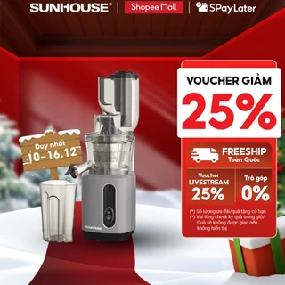 Máy ép chậm SUNHOUSE SHD5503 | Công suất 240W | Công nghệ lưới lọc PUREMAX | Ép kiệt bã | Ống tiếp nguyên liệu lớn